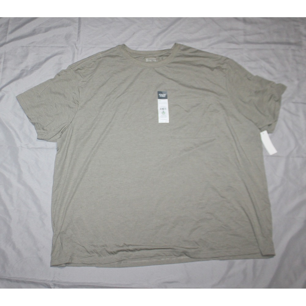Men's Athletic work gray pocket short sleeve shirt size 4XL
